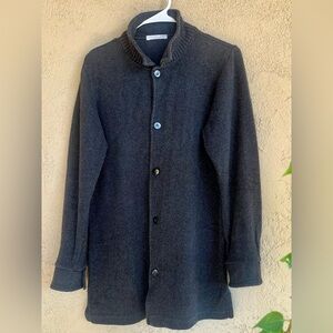 JOAN VASS Vintage 90s Women's Gray Shirt Jacket